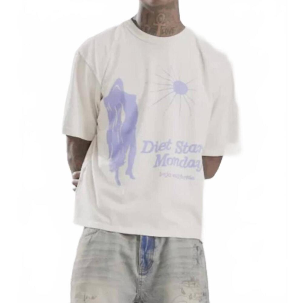 NEW DIET STARTS MONDAY cortez tee in white